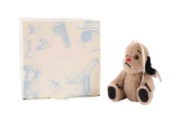 Steiff: Sweep Mohair hanging 'mini' Teddybear, with box, measuring 12 cm