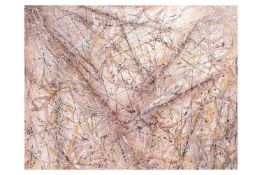 Amanda Dawson (b. 1967) 'Untitled Abstract in brown', initialled and dated 2010 verso, acrylic on ca