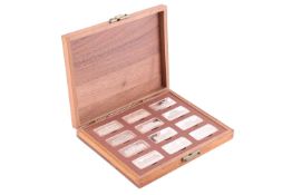 A Birmingham Mint collection of twelve silver 