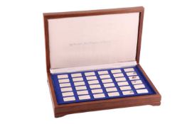 A collector's Franklin Mint set of thirty-six 
