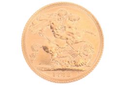 An Elizabeth II 1982 full sovereign, St. George and the Dragon reverse