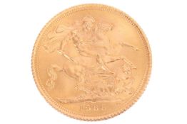 An Elizabeth II 1966 full sovereign, St. George and the Dragon reverse
