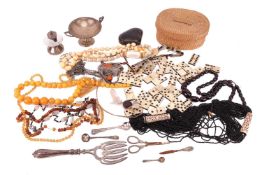 A collection of miscellaneous items; to include examples of a dress watch; a Giorgio Armani necklace