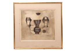 Michèle Nedelec (French, b.1931), Le Jardin, signed in pencil and numbered 12/60, lithograph, image 