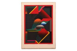 Akira Kurosaki (Japanese, 1937-2019), Red Mage II,signed and titled in pencil, numbered 13/50, woodb