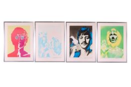 Richard Avedon (1923-2004), 'The Beatles', a set of four offset lithographs in colours, 1967, publis