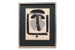 Ronald King (b. 1932), Nun, signed, titled and numbered 22/50 in pencil, lithograph, 39cm x 30cm, fr