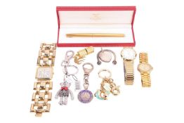 A group of miscellaneous items; to include a Waterman for Must De Cartier fountain pen in case, a Mu