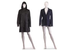 Loro Piana - a Windmate® 'Traveller' jacket in black microfibre with cashmere lining, size IT48; and