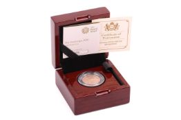 An Elizabeth II 2020 proof full sovereign, encapsulated in fitted case, number 7629 from a limited e