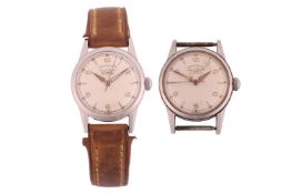 Paul Buhre, a Stainless Steel Gentleman's Chronometer, together with another not in working order. S