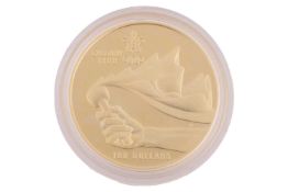 Royal Canadian Mint, 1987 $100 1/4ozt fine gold coin, celebrating the 1988 Calgary Winter Olympics, 