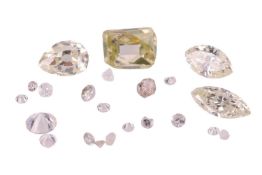 1.49ct melee jobbing parcel of loose diamonds in various cuts. Screened with ultraviolet light for s