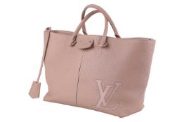 Louis Vuitton - a Pernelle shopper tote in beige galet taurillon leather, featuring an applique LV s