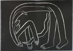 Horst Antes (*1936): Der Engel der Geschichte 25: Engel der Behinderten