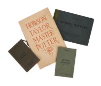 Ɵ A RUSKIN POTTERY FACTORY CATALOGUE 1913 AND THREE RUSKIN POTTERY PROMOTIONAL BOOKLETS