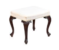 A LATE VICTORIAN DRESSING STOOL