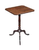A LATE GEORGE III MAHOGANY TRIPOD TABLE