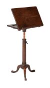 A GEORGE III OAK READING TABLE