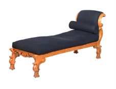 A BIRCH CHAISE LONGUE