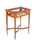 A SATINWOOD BIJOUTERIE TABLE