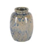 A RUSKIN POTTERY LOW-FIRED CRYSTALLINE GLAZED VASE
