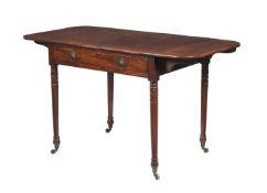 A GEORGE III MAHOGANY PEMBROKE TABLE