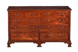 A GEORGE III MAHOGANY MULE CHEST