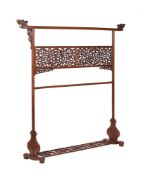 A CHINESE ELM TRAVELLING ROBE FRAME