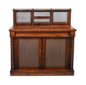 Y A VICTORIAN ROSEWOOD CHIFFONIER