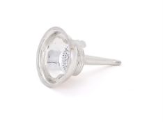 A GEORGE III SILVER WINE FUNNEL