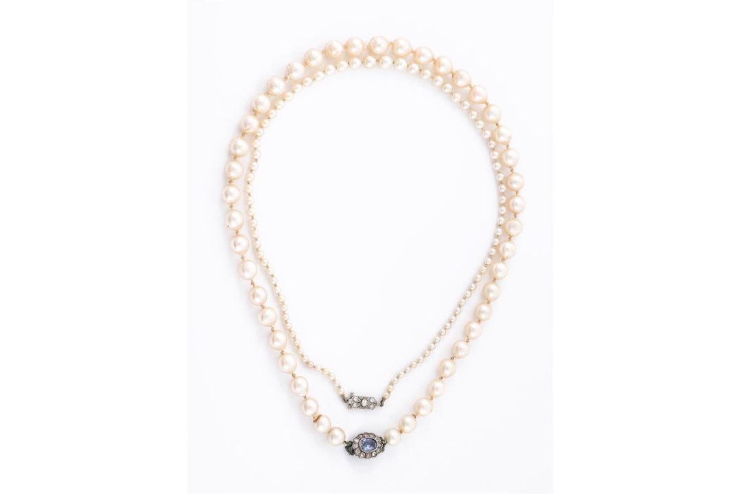 TWO CULTURED PEARL NECKLACES - Image 1 of 2