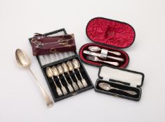 A COLLECTION OF SILVER FLATWARE