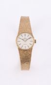 OMEGA, DE VILLE, A LADY'S 9 CARAT GOLD BRACELET WATCH, NO. 7115528, CIRCA 1972