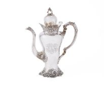 Y AN AMERICAN SILVER COFFEE POT