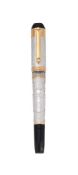 TIBALDI, THE DA VINCI CODE, A LIMITED EDITION SILVER, SILVER GILT AND BLACK RESIN FOUNTAIN PEN