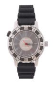 TIFFANY & CO., A STAINLESS STEEL WRIST WATCH WITH DATE