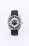 JAEGER LECOULTRE, CLUB, A STAINLESS STEEL WRIST WATCH WITH DAY AND DATE