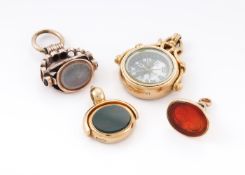 Y A COLLECTION OF ANTIQUE FOBS