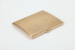 A 9 CARAT GOLD CIGARETTE CASE