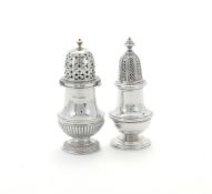 A VICTORIAN SILVER CASTOR