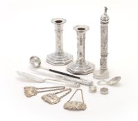 A COLLECTION OF SILVER ITEMS
