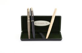 PARKER, THREE FOUNTAIN PENS