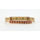 A VICTORIAN DIAMOND AND GREEN STONE HINGED BANGLE, CIRCA 1880 - Image 2 of 2
