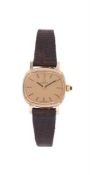 Y OMEGA, A LADY'S 9 CARAT GOLD WRIST WATCH