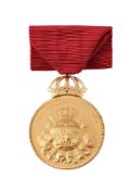 KARL XIV, GOLD MEDAL FOR CIVIC DUTY