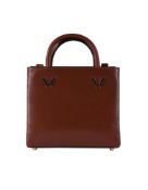 WILLIAM & SON, BRUTON, A MINI SQUARE SHOPPER, A BROWN LEATHER HANDBAG