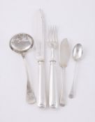 A COLLECTION OF SILVER FLATWARE