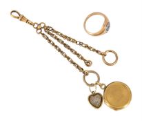 A COLLECTION OF ANTIQUE GOLD JEWELLERY