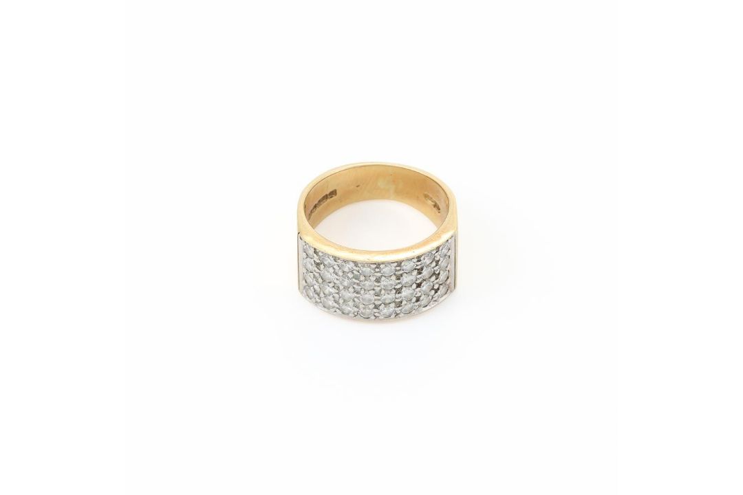 A DIAMOND DRESS RING, LONDON 1988 - Image 2 of 2